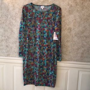 NWT LulaRoe Debbie dress Size Medium. Multicolored.